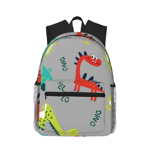 Picia Cute Dinosaur Large Capacity Backpack Classic Style Backpack Casual Backpack Water-Resistant School Work Travel Outdoor Backpack