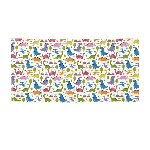 Picia Cute Dinosaur Pattern Party Banner, Festive Decoration, Holiday Banner, Celebration Decor, Event Banner, Reusable Party Banner-Medium