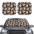 thumbnail image 1 of Picia Cute Dog Panda 2 Piece Car Windshield Sun Shade Foldable | Foldable Sun Shield for Front Window Blocks UV Rays and Keeps Your Vehicle Cool-Medium, 1 of 7