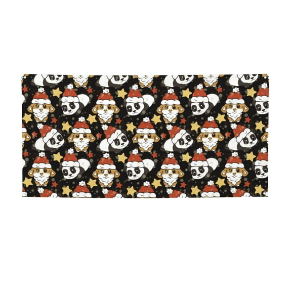 Picia Cute Dog Panda Pattern Party Banner, Festive Decoration, Holiday Banner, Celebration Decor, Event Banner, Reusable Party Banner-Small