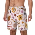 thumbnail image 1 of Picia Cute Dog pattern Mens Swim Trunks with Compression Liner Stretch Beach Shorts Quick Dry with Zipper Pockets No-Chafing Board Shorts-3X-Large, 1 of 1