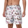 thumbnail image 1 of Picia Cute Dog pattern Mens Swim Trunks with Compression Liner Stretch Beach Shorts Quick Dry with Zipper Pockets No-Chafing Board Shorts-Small, 1 of 9