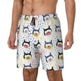 thumbnail image 1 of Picia Cute Dog pattern Mens Swim Trunks with Compression Liner Stretch Beach Shorts Quick Dry with Zipper Pockets No-Chafing Board Shorts-XX-Large, 1 of 9