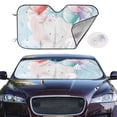 thumbnail image 1 of Picia Cute Elephant Curved Windshield Sunshade Accordion Folding Style Auto Shade for Car Truck SUV Van Blocks UV Ray Sun Visor Protector -Small, 1 of 7