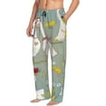 thumbnail image 1 of Picia Cute Farm Birds Mens Soft Woven Cotton Elastic Waistband Sleep Pajama Pant Lounge Sleep Pant With Pockets And Drawstring-Large, 1 of 9