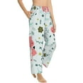 thumbnail image 1 of Picia Cute Flamingo Womens Soft Woven Cotton Elastic Waistband Sleep Pajama Pant Lounge Sleep Pant With Pockets And Drawstring-Medium, 1 of 9