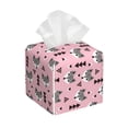 thumbnail image 1 of Picia Cute Fox Pink Tree Pattern Tissue Box Cover,PVC Leather Square Holder,Tissue Box Holder with Magnetic Bottom,Facial Paper Organizer Dispenser-5.2"X5.2"X5.2", 1 of 8
