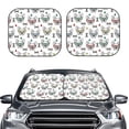thumbnail image 1 of Picia Cute French Bulldog 2 Piece Car Windshield Sun Shade Foldable | Foldable Sun Shield for Front Window Blocks UV Rays and Keeps Your Vehicle Cool-Large, 1 of 7
