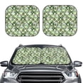 thumbnail image 1 of Picia Cute Frog 2 Piece Car Windshield Sun Shade Foldable | Foldable Sun Shield for Front Window Blocks UV Rays and Keeps Your Vehicle Cool-Large, 1 of 7