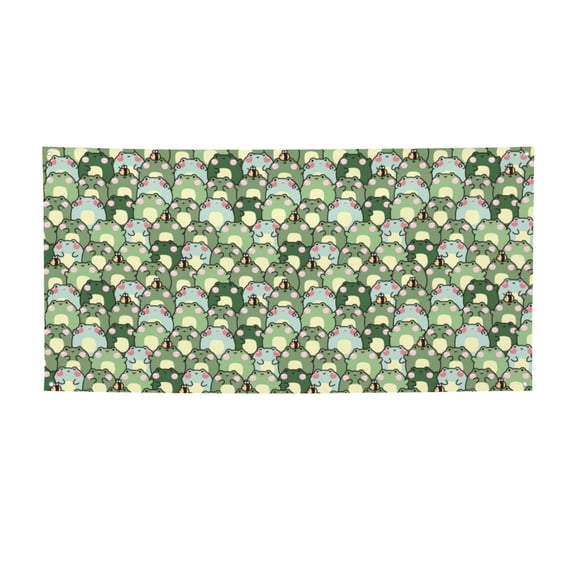Picia Cute Frog Pattern Party Banner, Festive Decoration, Holiday Banner, Celebration Decor, Event Banner, Reusable Party Banner-Small