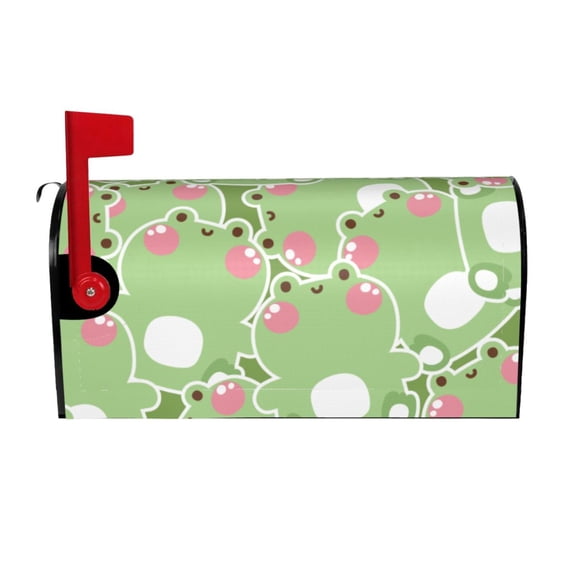Picia Cute Frog2 Magnetic Mailbox Cover Standard Size-21x18 in