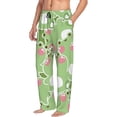 thumbnail image 1 of Picia Cute Frog2 Mens Soft Woven Cotton Elastic Waistband Sleep Pajama Pant Lounge Sleep Pant With Pockets And Drawstring-, 1 of 9