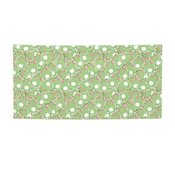 Picia Cute Frog2 Pattern Party Banner, Festive Decoration, Holiday Banner, Celebration Decor, Event Banner, Reusable Party Banner-Medium