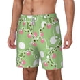 thumbnail image 1 of Picia Cute Frog2 pattern Mens Swim Trunks with Compression Liner Stretch Beach Shorts Quick Dry with Zipper Pockets No-Chafing Board Shorts-Medium, 1 of 9