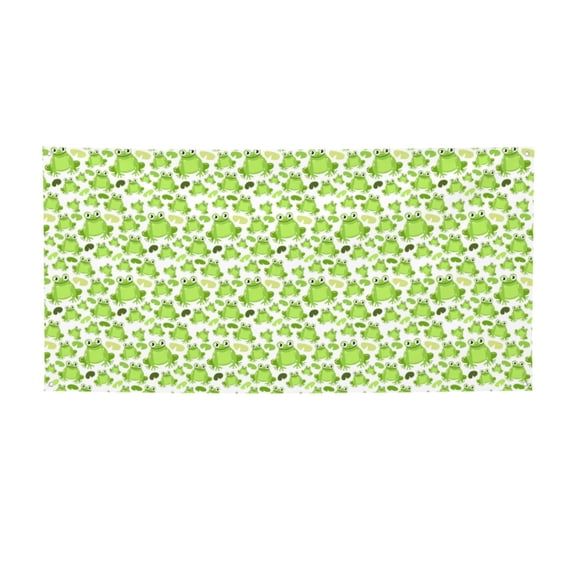 Picia Cute Frogs Pattern Party Banner, Festive Decoration, Holiday Banner, Celebration Decor, Event Banner, Reusable Party Banner-Medium