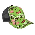 thumbnail image 1 of Picia Cute Green Frog Pattern Trucker Hat,Baseball Cap,Sun Protection Cap,Stylish Headwear,Leisure Cap,Outdoor Sports Cap, 1 of 7