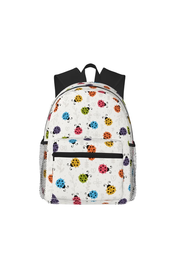 Cute Ladybugs Large Capacity Backpack Classic Style Backpack Casual Backpack Water-Resistant School Work Travel Outdoor Backpack