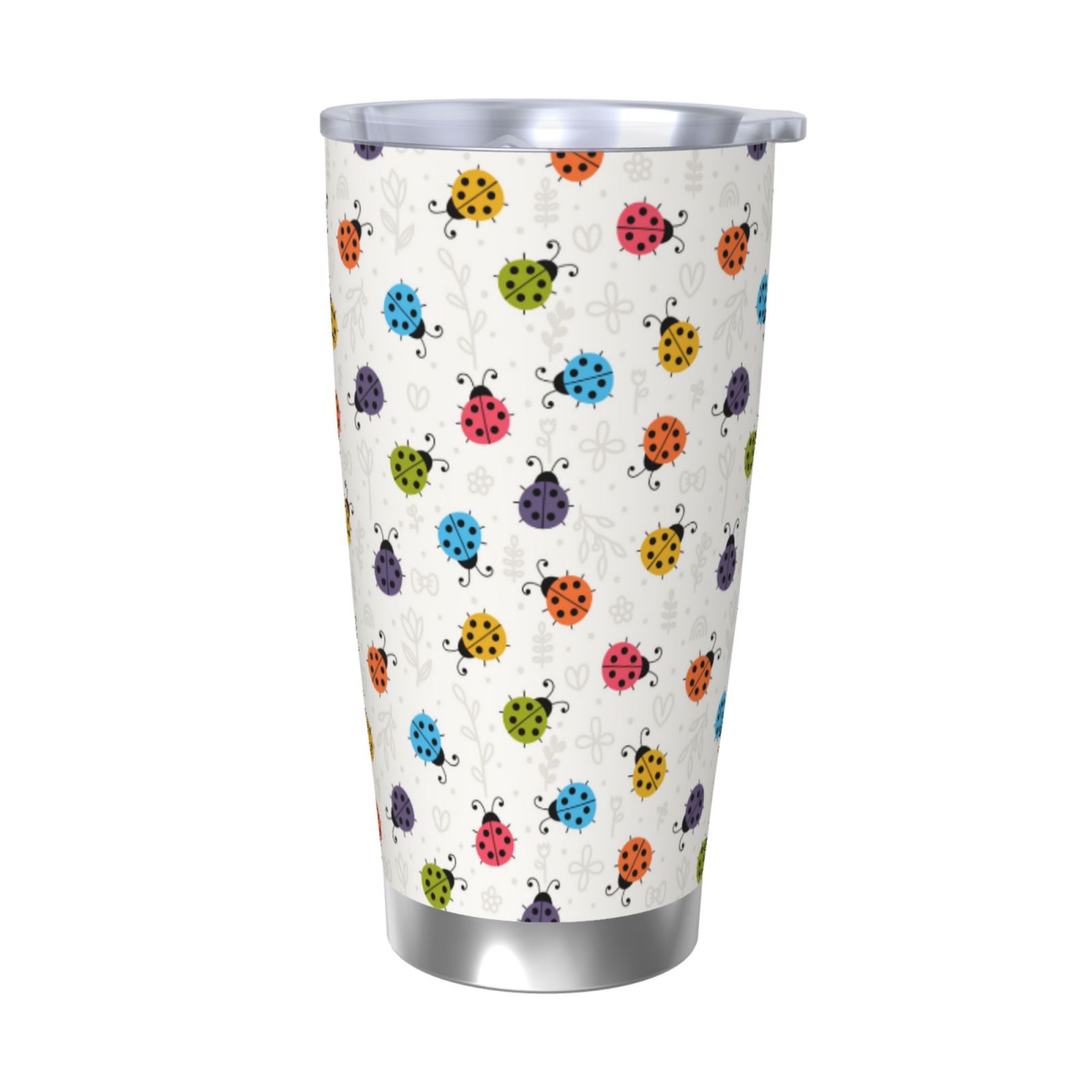 Picia Cute Ladybugs Pattern 20 oz Tumbler Stainless Steel Vacuum ...