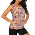 thumbnail image 1 of Picia Cute Lamas Pattern Women's Workout Tank Top,Breathable Activewear,Slim Fit Athletic Top,Versatile Workout Moisture-wicking top-XX-Large, 1 of 9