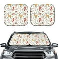 thumbnail image 1 of Picia Cute Little Animals 2 Piece Car Windshield Sun Shade Foldable | Foldable Sun Shield for Front Window Blocks UV Rays and Keeps Your Vehicle Cool-Medium, 1 of 7