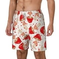 thumbnail image 1 of Picia Cute Mushroom pattern Mens Swim Trunks with Compression Liner Stretch Beach Shorts Quick Dry with Zipper Pockets No-Chafing Board Shorts-Large, 1 of 9