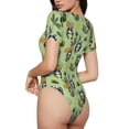 thumbnail image 1 of Picia Cute Panda Bear In Greenery Forest Womens One Piece Swimsuits Modest Tummy Control Bathing Suits Lace Up Slimming Swim Suit-Large, 1 of 9