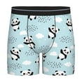 thumbnail image 1 of Picia Cute Panda Bear Pattern Men's Athletic Long Leg Briefs , Performance Stretch Underwear，Moisture-Wicking, 1 of 7