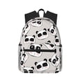 thumbnail image 1 of Picia Cute Panda Large Capacity Backpack Classic Style Backpack Casual Backpack Water-Resistant School Work Travel Outdoor Backpack, 1 of 8
