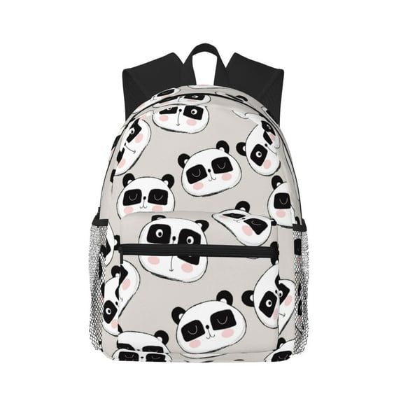 Picia Cute Panda Large Capacity Backpack Classic Style Backpack Casual Backpack Water-Resistant School Work Travel Outdoor Backpack