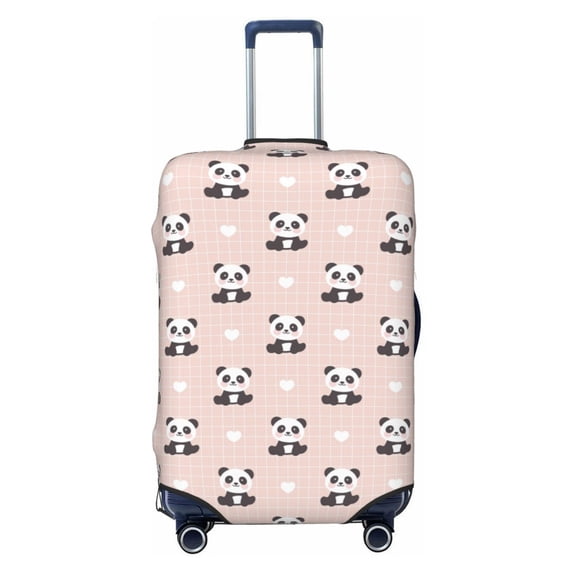 Picia Cute Panda Luggage Protector Cover Thicken Suitcase Protector Cover Fit 18-32 Inch Luggage-Large