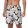 thumbnail image 1 of Picia Cute Panda pattern Mens Swim Trunks with Compression Liner Stretch Beach Shorts Quick Dry with Zipper Pockets No-Chafing Board Shorts-Large, 1 of 9