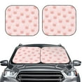 Picia Cute Pig Face 2 Piece Car Windshield Sun Shade Foldable