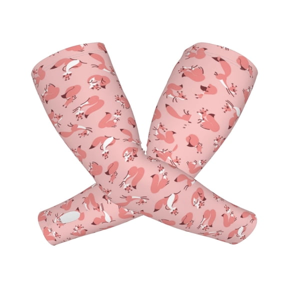 Picia Cute Pink Squirrel Arm Sleeves for Men and Women - Tattoo Cover Up UPF 50+ Cooling Sports Sleeve for Basketball Golf Football-One Size