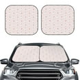thumbnail image 1 of Picia Cute Poodle Dog 2 Piece Car Windshield Sun Shade Foldable | Foldable Sun Shield for Front Window Blocks UV Rays and Keeps Your Vehicle Cool-, 1 of 7