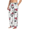 thumbnail image 1 of Picia Cute Poodle Dog Mens Soft Woven Cotton Elastic Waistband Sleep Pajama Pant Lounge Sleep Pant With Pockets And Drawstring-Large, 1 of 9
