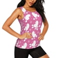 thumbnail image 1 of Picia Cute Poodle Dog Pattern Women's Workout Tank Top,Breathable Activewear,Slim Fit Athletic Top,Versatile Workout Moisture-wicking top-, 1 of 9