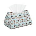 thumbnail image 1 of Picia Cute Pug Dogs Pattern Long Tissue Box Cover,PVC Leather Triangle Holder,Tissue Box Holder with Magnetic Bottom,Facial Paper Organizer Dispenser-7.9"X4.9"X4.5", 1 of 9