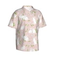 thumbnail image 1 of Picia Cute Rabbit Gentle Cotton Regular Fit Short Sleeve Casual Hawaiian Shirt for Men-XX-Large, 1 of 9