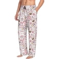 thumbnail image 1 of Picia Cute Rabbit Mens Soft Woven Cotton Elastic Waistband Sleep Pajama Pant Lounge Sleep Pant With Pockets And Drawstring-Small, 1 of 9