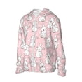 thumbnail image 1 of Picia Cute Rabbit Women's Men's UPF 50+ Sun Protection Hoodie Shirt Long Sleeve SPF Fishing Outdoor UV Hiking Lightweight Shirts-Small, 1 of 9