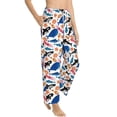 thumbnail image 1 of Picia Cute Sea Animals Womens Soft Woven Cotton Elastic Waistband Sleep Pajama Pant Lounge Sleep Pant With Pockets And Drawstring-X-Large, 1 of 9
