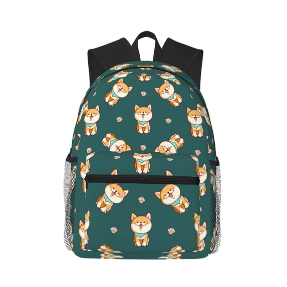 Picia Cute Shiba Large Capacity Backpack Classic Style Backpack Casual Backpack Water-Resistant School Work Travel Outdoor Backpack