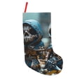 thumbnail image 1 of Picia Cute Skeletons Figurines Pattern Christmas Stockings, 18 Inches Knit Christmas Stockings, Stockings Christmas Cable Knitted Xmas Hanging Stockings, 1 of 7