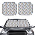 thumbnail image 1 of Picia Cute Sloth 2 Piece Car Windshield Sun Shade Foldable | Foldable Sun Shield for Front Window Blocks UV Rays and Keeps Your Vehicle Cool-Medium, 1 of 1