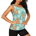 thumbnail image 1 of Picia Cute Sloth on Floral Tree Pattern Women's Workout Tank Top,Breathable Activewear,Slim Fit Athletic Top,Versatile Workout Moisture-wicking top-Large, 1 of 9