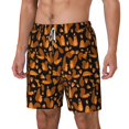 thumbnail image 1 of Picia Cute Squirrel pattern Mens Swim Trunks with Compression Liner Stretch Beach Shorts Quick Dry with Zipper Pockets No-Chafing Board Shorts-X-Large, 1 of 9