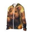 thumbnail image 1 of Picia Cute Sunflower Guinea Pig Women's Men's UPF 50+ Sun Protection Hoodie Shirt Long Sleeve SPF Fishing Outdoor UV Hiking Lightweight Shirts-Small, 1 of 9