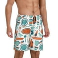 thumbnail image 1 of Picia Cute Tableware Pajama Shorts for Men, Men's Pajama Bottoms, Sleepwear,Short Pajama Pants-Medium, 1 of 9