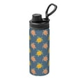 thumbnail image 1 of Picia Cute Turtle Pattern Water Bottle 18 oz Stainless Steel Insulated Bottles With Handle Leak Proof Gym Sport Water Jug BPA-free insulated kettle For Men Women Adults, 1 of 7