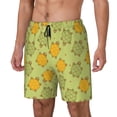 thumbnail image 1 of Picia Cute Turtle pattern Mens Swim Trunks with Compression Liner Stretch Beach Shorts Quick Dry with Zipper Pockets No-Chafing Board Shorts-Small, 1 of 9